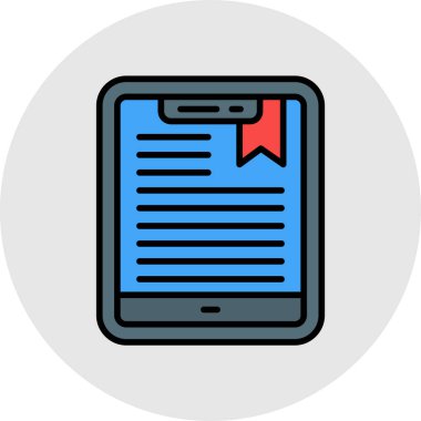 belge simgesi vektör illüstrasyonu