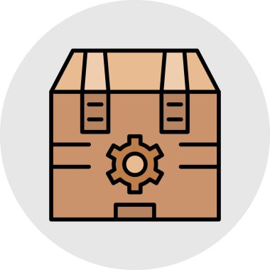 kutu simgesi vektör illüstrasyonu