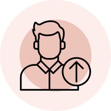 Avatar kişi simgesi, insan vektör illüstrasyonu