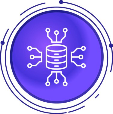 devre kartı simgesi, vektör illüstrasyonu