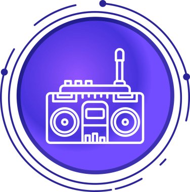 Modern bir simgenin vektör illüstrasyonu