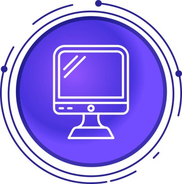 Bilgisayar ekranı. Basit tasarım