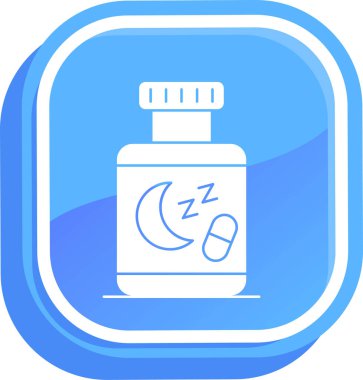 uyku gecesi simgesi, vektör illüstrasyonu