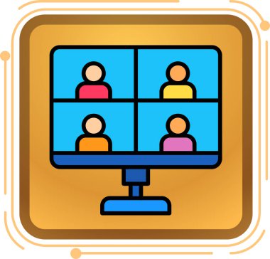 iş konferansı simgesi