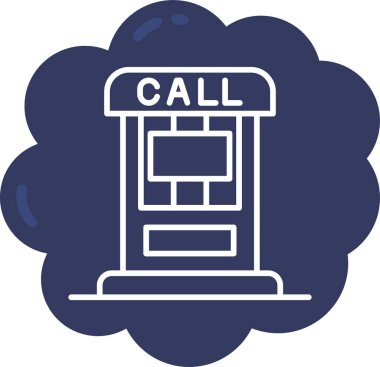 Çağrı. Web simgesi basit illüstrasyon