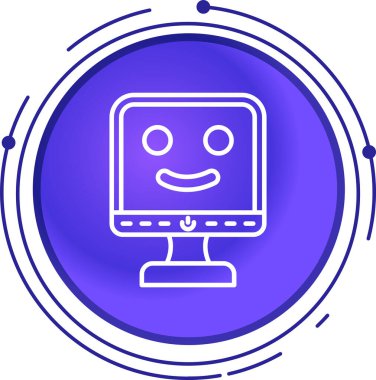 Robot simgesi, vektör çizimi