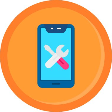 Cep telefonu simgesini düz bir şekilde onar