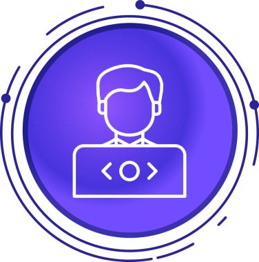 İnsan simgesinin vektör illüstrasyonu