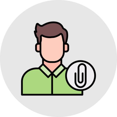 man simgesi vektör illüstrasyonu