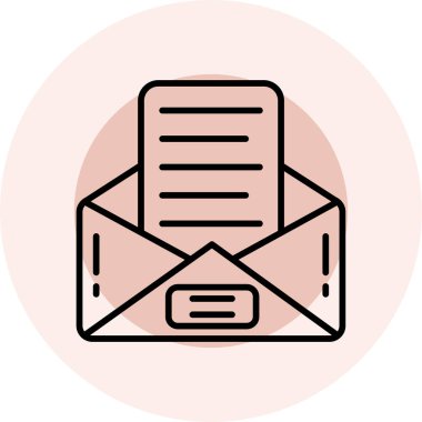 E-posta. Web simgesi basit illüstrasyon