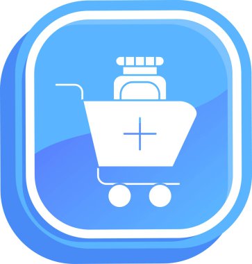 Sepet ikonu vektör illüstrasyonu