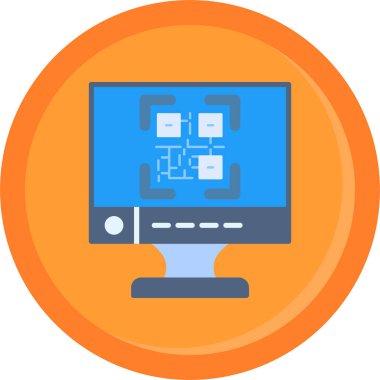 Sunucu. Web simgesi basit illüstrasyon