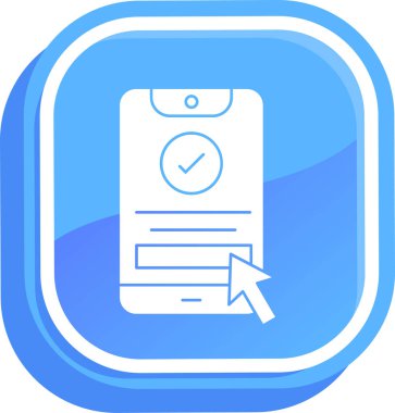 işaret simgesini işaretle, vektör illüstrasyonu