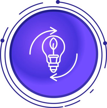 ampul simgesi vektör illüstrasyonu