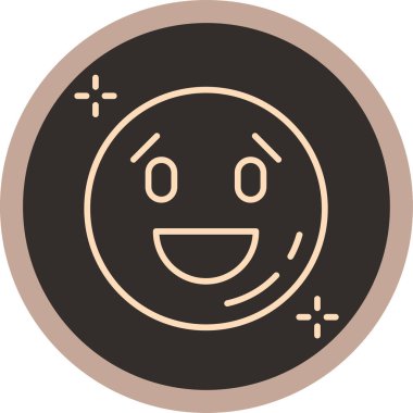 Gülümse ikon vektör illüstrasyonu