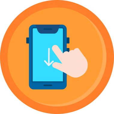 Düz biçimli telefon arama simgesi