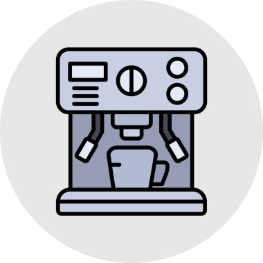 Yazıcı vektör satırı simgesi