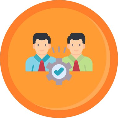 insanlar düz renkli simge