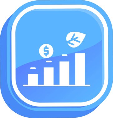 iş grafiği simgesi düz stil