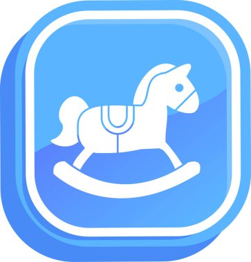 at simgesi vektör illüstrasyonu