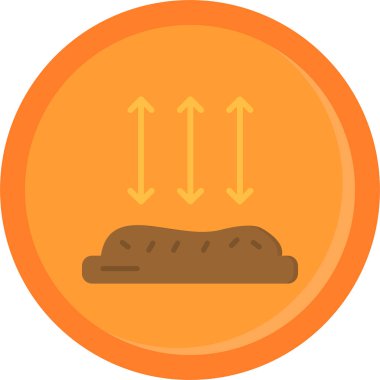 Pastane pasta ikonu düz stil