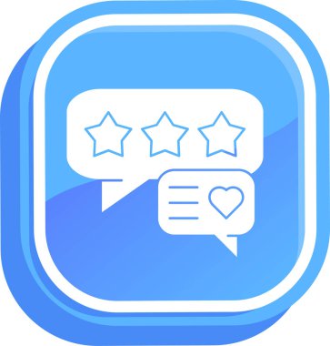 Sohbet yorum geri bildirim simgesi Doldurulmuş dış hat biçimi