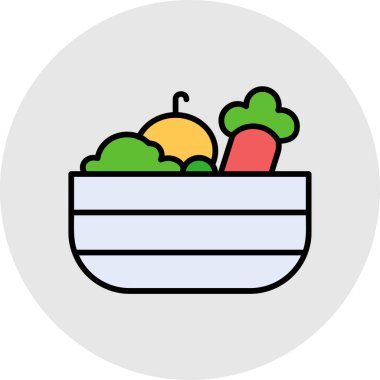 Sepet vektör simgesi modern çizgi çizimi