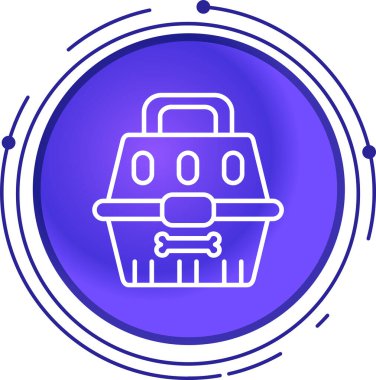 Mavi çizgi gemi simgesi beyaz arkaplanda izole edildi. Vektör İllüstrasyonu