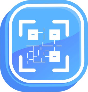 Bir harita simgesinin vektör illüstrasyonu