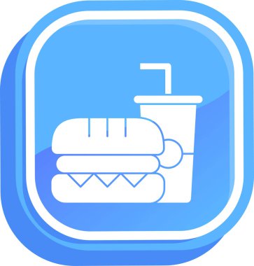 yiyecek vektörü simgesi tasarımı