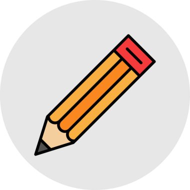 Kalem. Web simgesi basit illüstrasyon