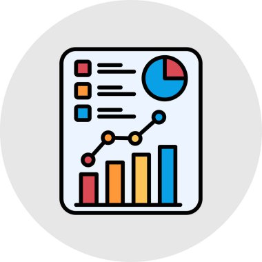 Grafik düz vektör simgesi