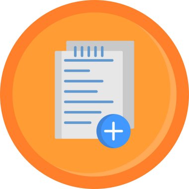 belge düz vektör simgesi