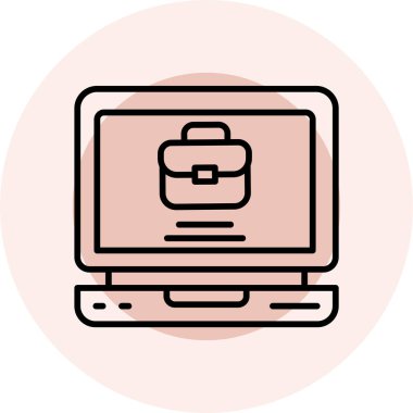 Bilgisayar. Web simgesi basit illüstrasyon