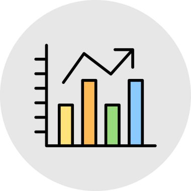 grafik ikonu vektör illüstrasyonu