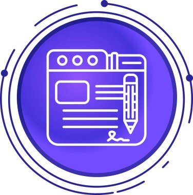 seo modern simgesinin vektör illüstrasyonu