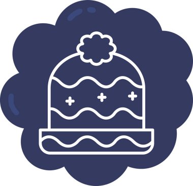 kek web simgesi basit tasarım, vektör illüstrasyonu