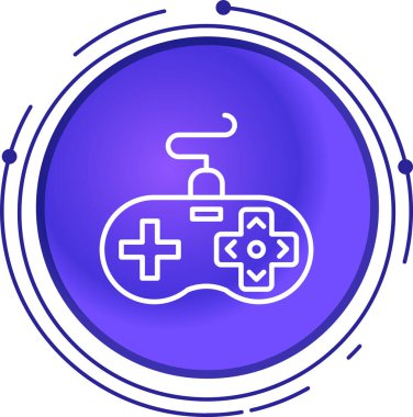 Oyun simgesinin vektör illüstrasyonu