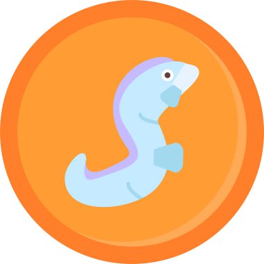 Balık. Web simgesi basit illüstrasyon