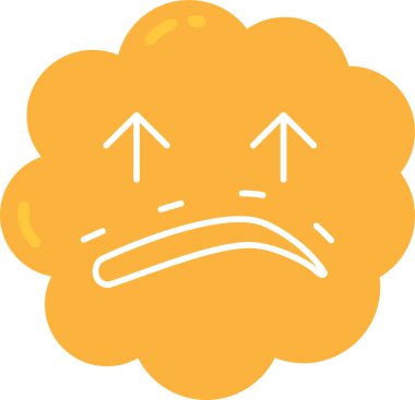 Üzücü Duygu. Basit illüstrasyon