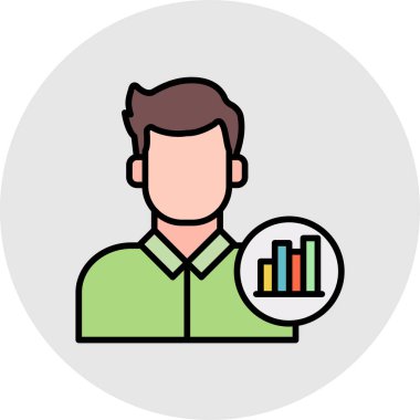 İş Düz Vektörü Simgesi Tasarımı