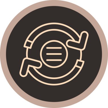 Bir simgenin vektör illüstrasyonu