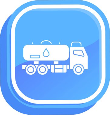 Kamyon. Web simgesi basit illüstrasyon