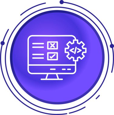 Web simgesi vektör illüstrasyonu