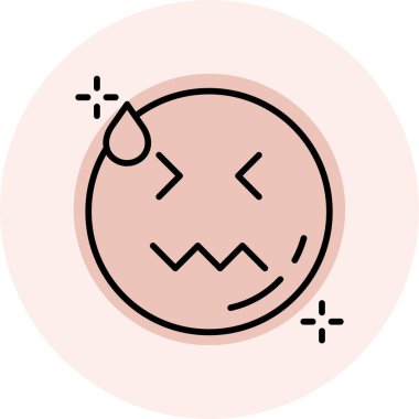 emoji simgesinin vektör illüstrasyonu