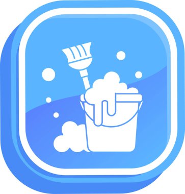 Kova temizleme simgesi - taslak biçimi