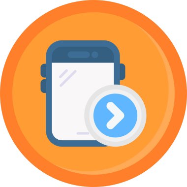 Telefon ikonu. Basit bir çizim. telefon vektörü sembolü