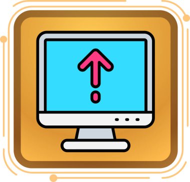 modada izole edilmiş dizüstü bilgisayar simgesi