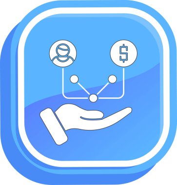 iş konsepti ikon vektör illüstrasyonu