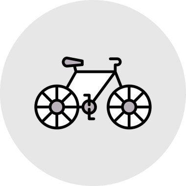 bisiklet ikonu vektör illüstrasyonu